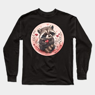 Raccoon Lover Design Long Sleeve T-Shirt